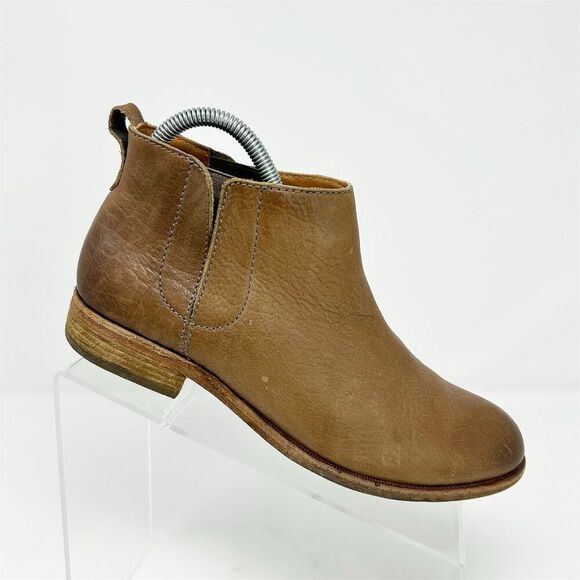 Kork-Ease Women's Slip-On Brown Leather Chelsea Ankle Boots Size 7.5 - Picture 1 of 12